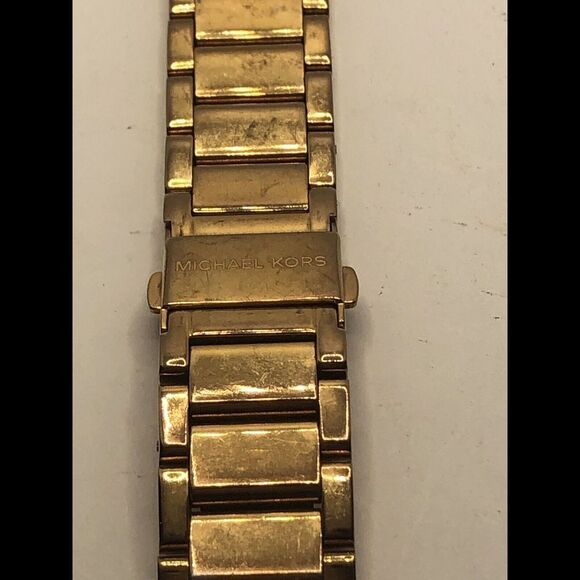 Michael Kors Watch Parts Links Partial Band Clasp Silver-tone 18mm PJ378 - Picture 2 of 12